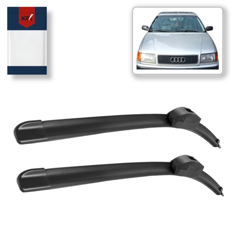 Дворники Audi 100 C3 A6 C4 бескаркасные передние пара 2шт