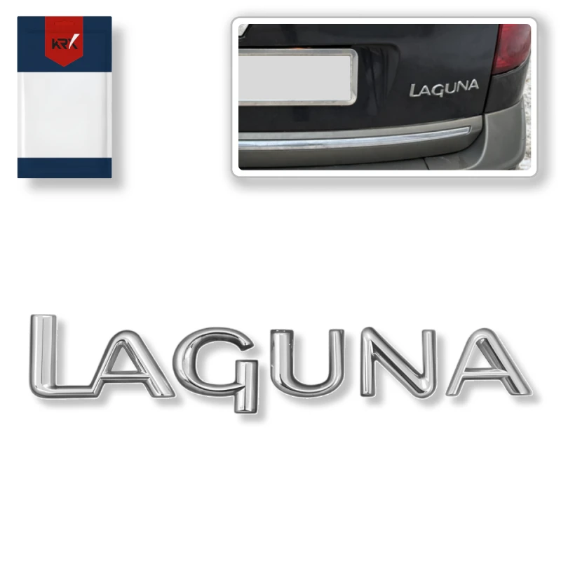 Логотип багажника Renault Laguna 2 надпись задний хром 8200012575