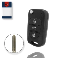 Корпус ключа KIA K2 K5 Hyundai Elantra на 3 кнопки левое лезвие HY15 Корпус ключа KIA K2 K5 Hyundai Elantra на 3 кнопки левое лезвие HY15