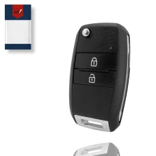 Корпус ключа KIA Optima Sorento Carens Cerato на 2 кнопки лезвие под паз HY18 Корпус ключа KIA Optima Sorento Carens Cerato на 2 кнопки лезвие под паз HY18