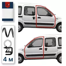 4м - уплотнитель дверей Renault Kangoo Kubistar перед правая R/левая L